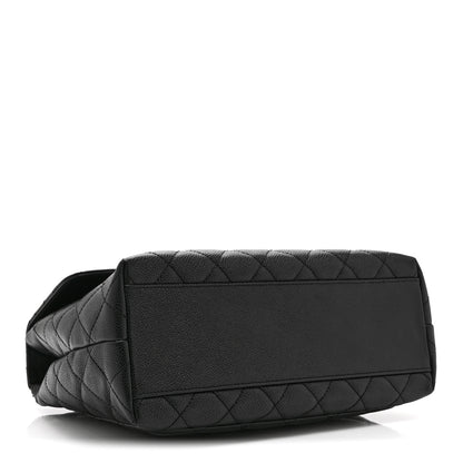 Chanel Caviar Quilted Jumbo Kelly Flap Black 4 of 10