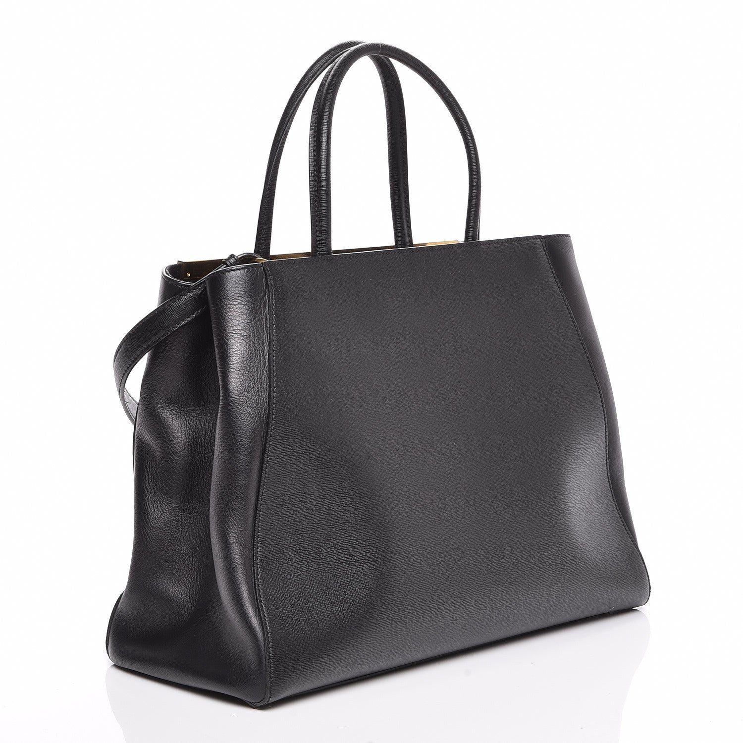 Fendi Vitello Elite Regular 2Jours Tote Black 4 of 11