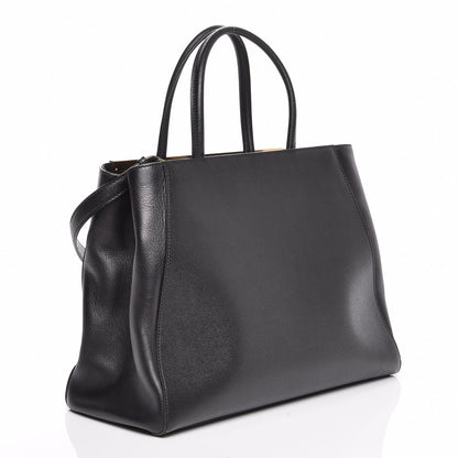 Fendi Vitello Elite Regular 2Jours Tote Black 4 of 11