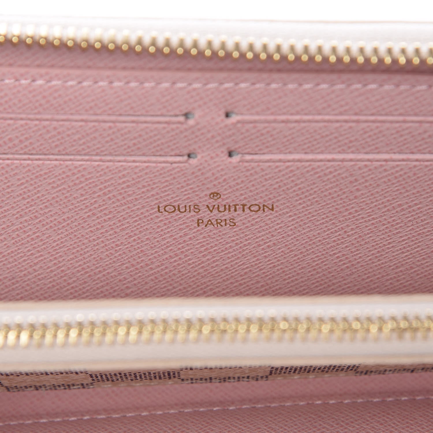 Louis Vuitton Damier Azur Clemence Wallet Rose Ballerine 6 of 8