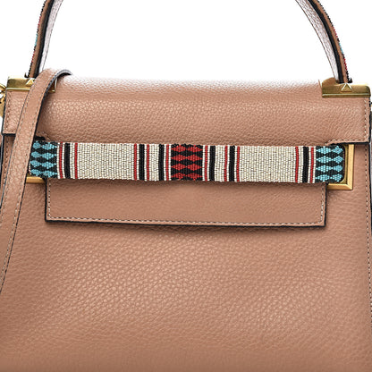 Valentino Garavani Pebbled Calfskin Beaded Small My Rockstud Frame Bag Soft Noisette 11 of 11