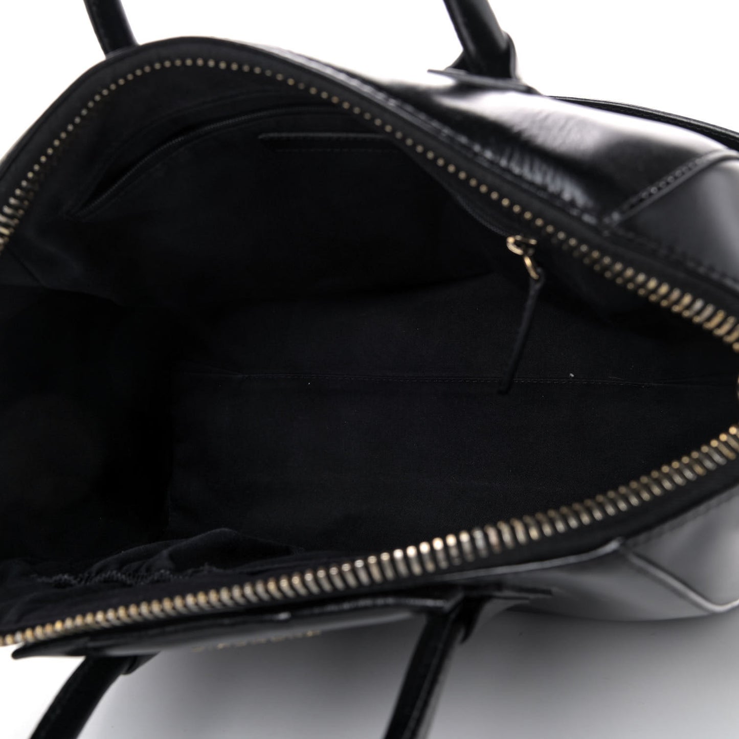 Shiny Lord Calfskin Medium Antigona Black