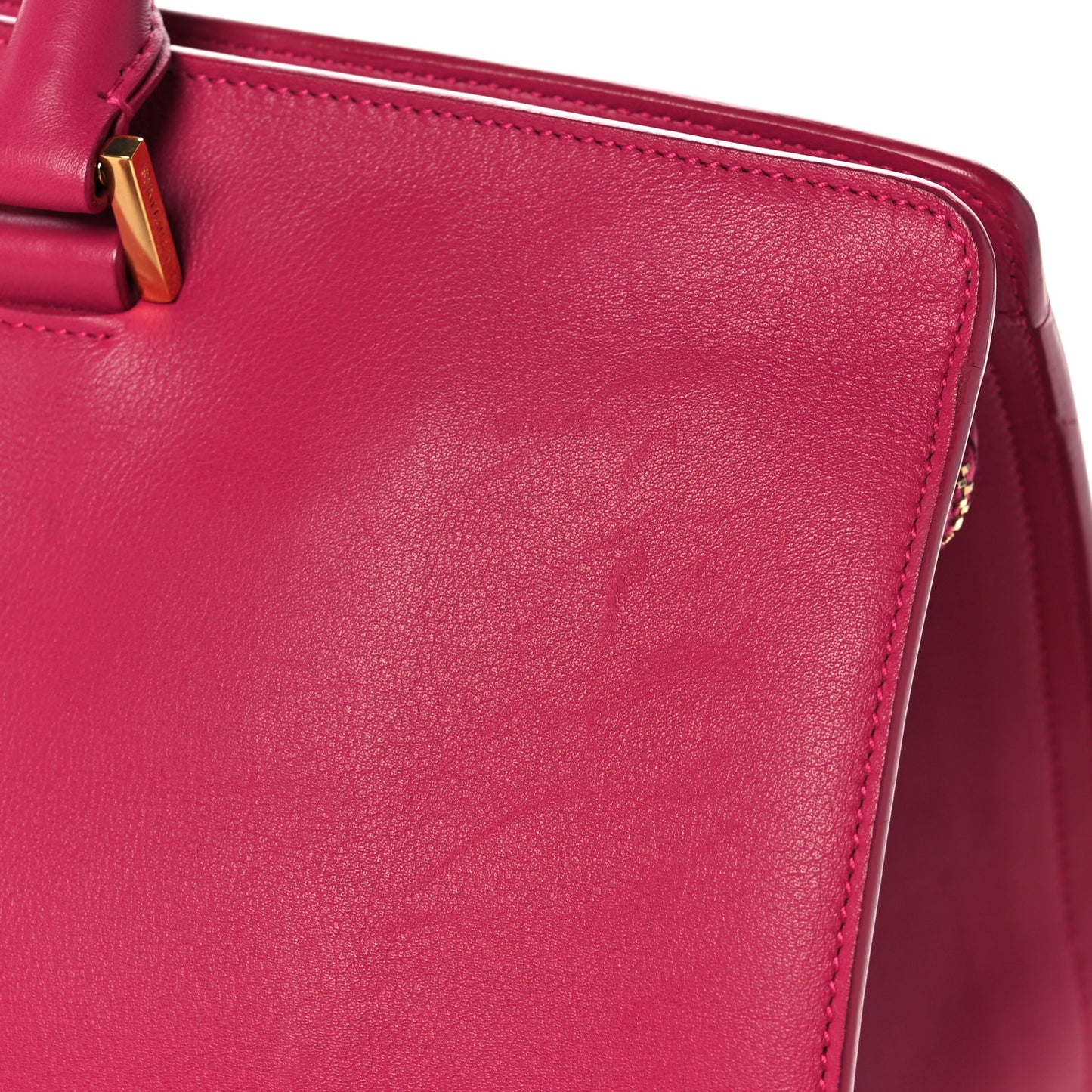 Calfskin Medium Classic Y Cabas Fuchsia
