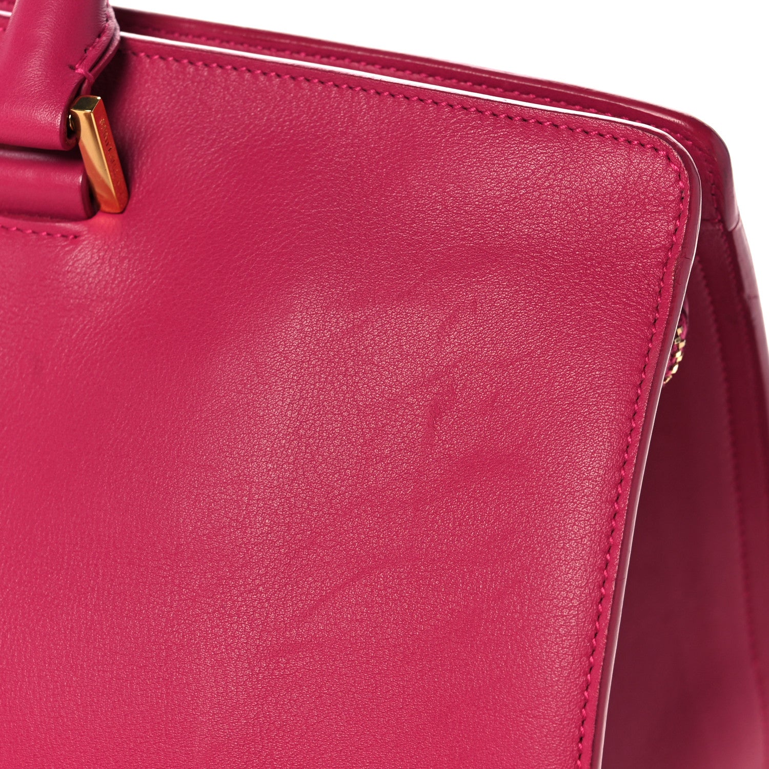 Saint Laurent Calfskin Medium Classic Y Cabas Fuchsia 10 of 12
