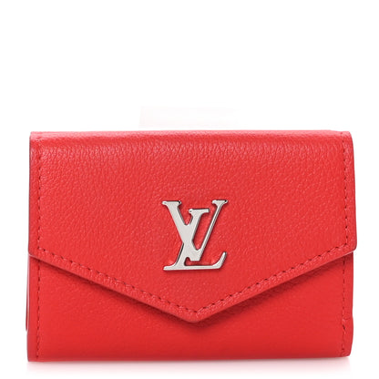 Louis Vuitton LOUIS VUITTON Soft Calfskin My Lockme Compact Wallet Poppy 1 of 8