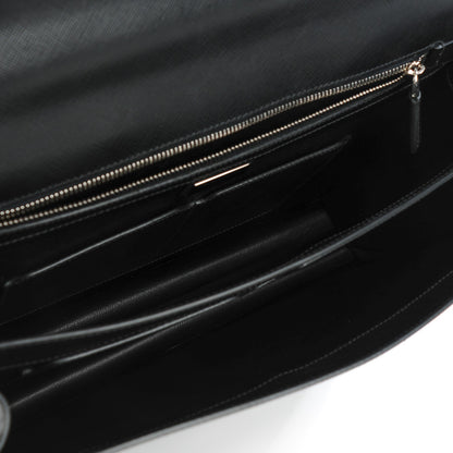 Prada Saffiano Briefcase Nero Black 5 of 9