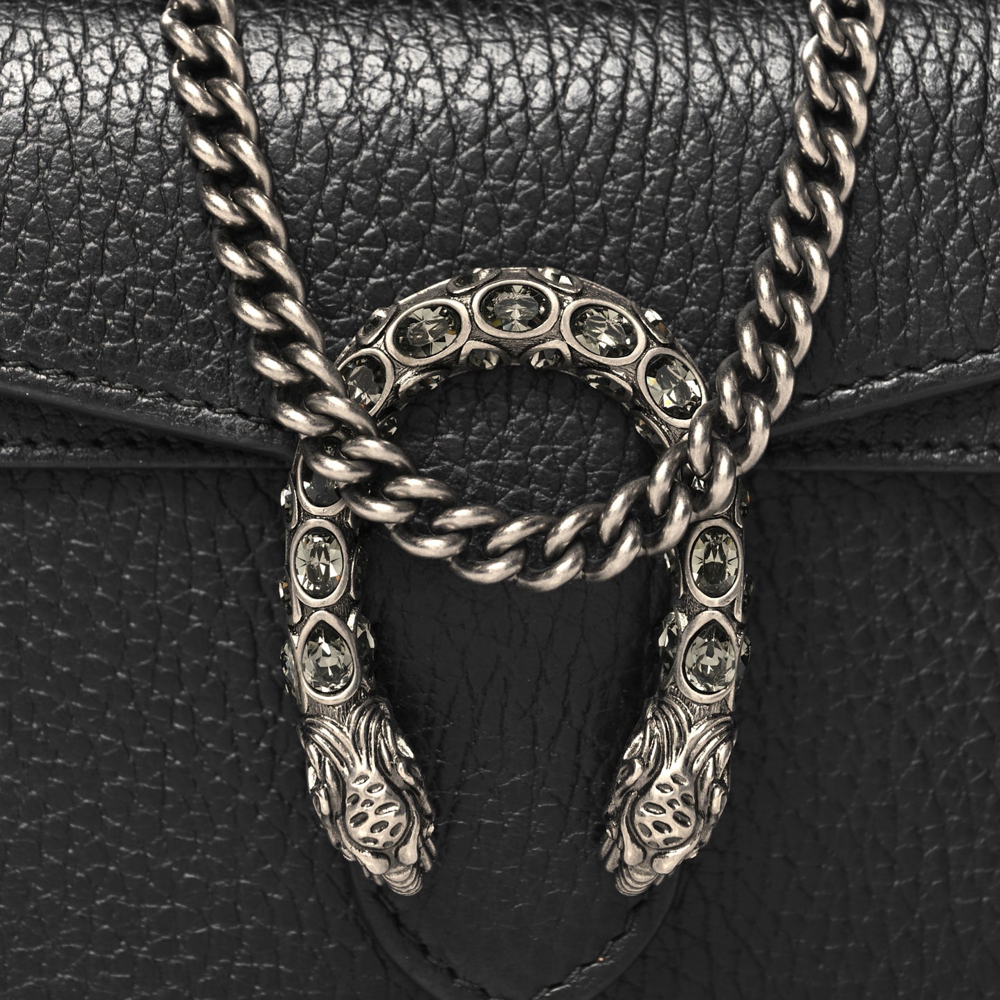 Calfskin Super Mini Dionysus Shoulder Bag Black