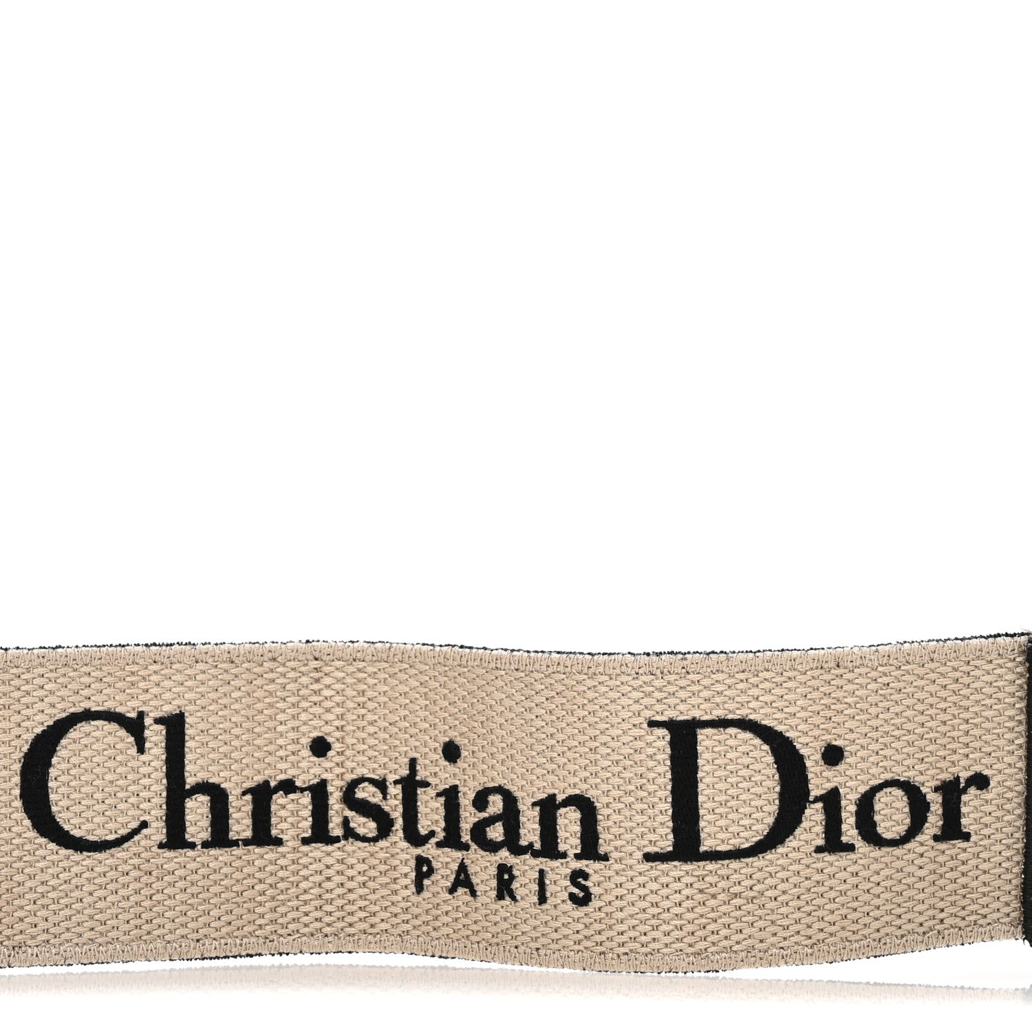 Christian Dior Canvas Embroidered Shoulder Strap Black 4 of 6