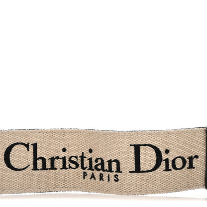 Christian Dior Canvas Embroidered Shoulder Strap Black 4 of 6