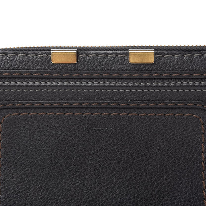 Chloe Grained Calfskin Marcie Long Zip Around Wallet Black 10 of 12
