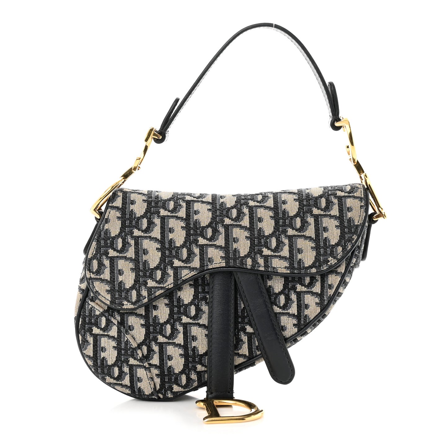 Oblique Mini Saddle Bag Blue