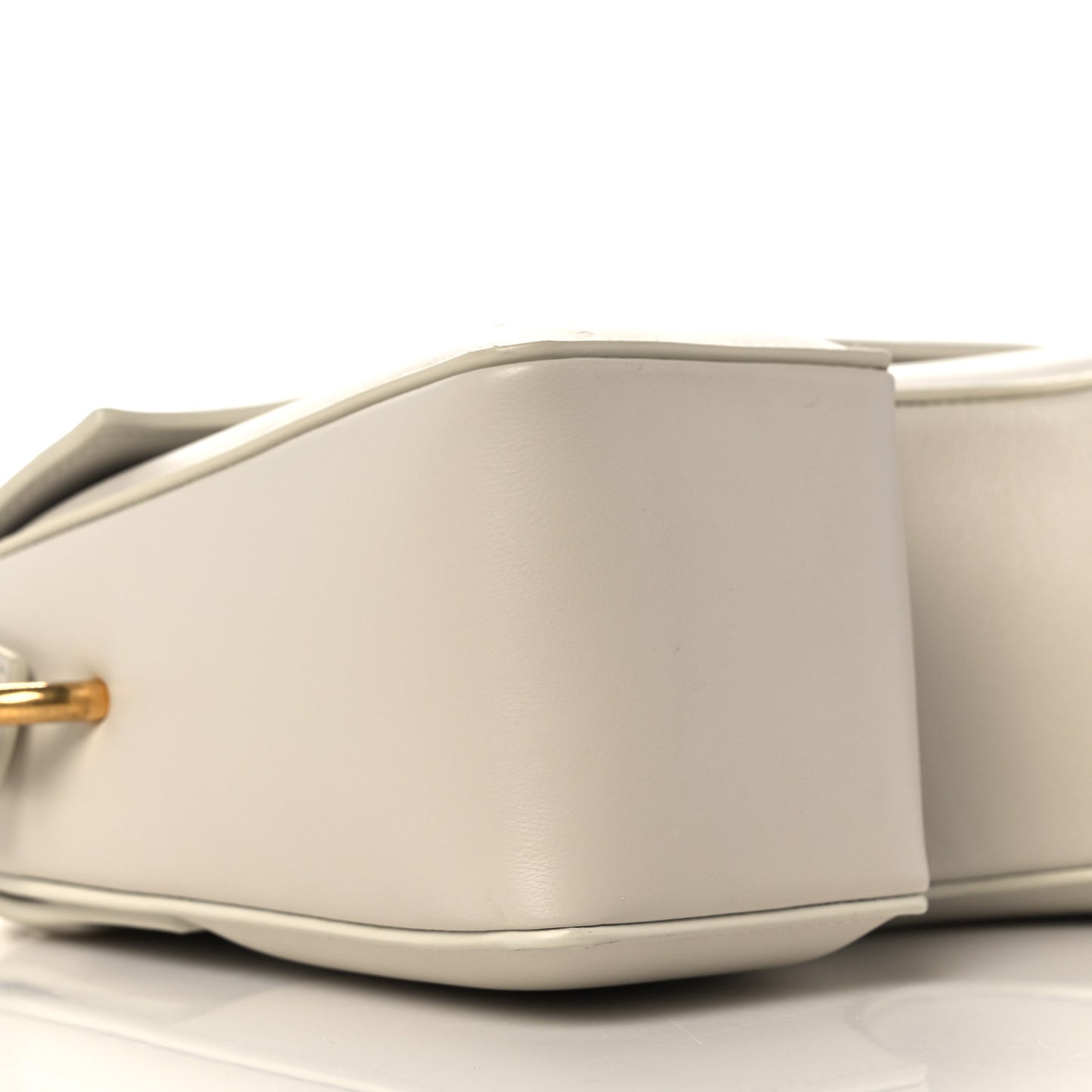 Calfskin Burrow 22 Shoulder Bag Beige