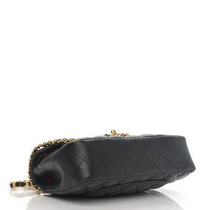 Chanel Lambskin Timeless Classic Chained Double Flap Black 3 of 11