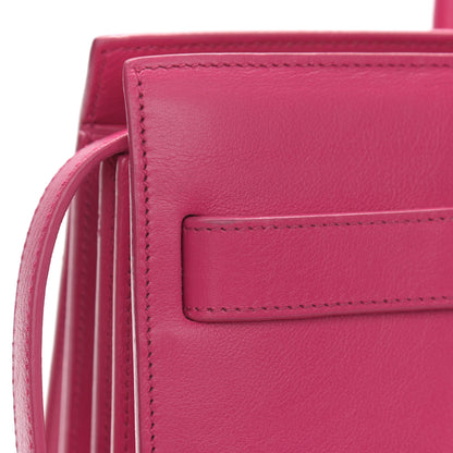 Saint Laurent Calfskin Small Sac De Jour Lipstick Fuchsia 13 of 14