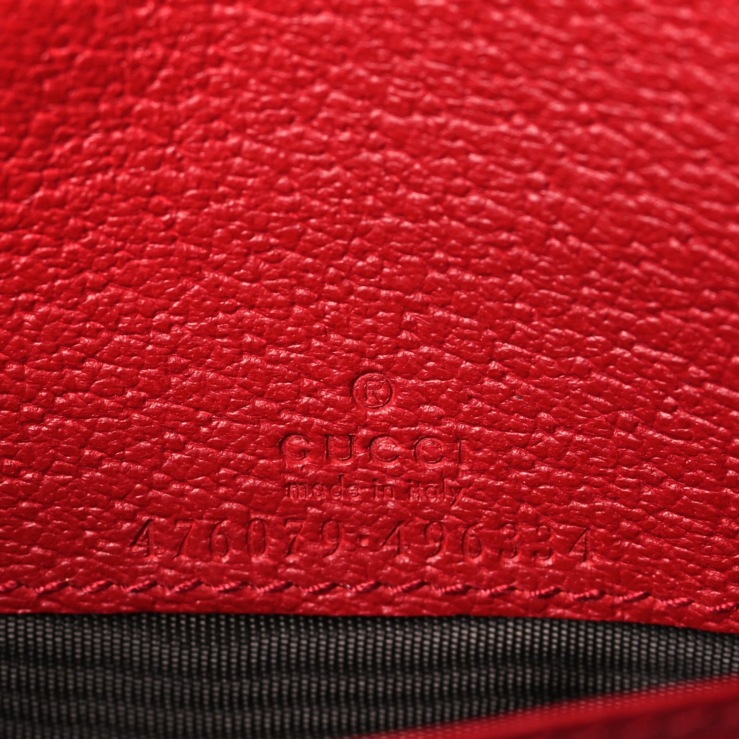 Gucci GG Supreme Monogram Web Queen Margaret Chain Wallet Red 6 of 8