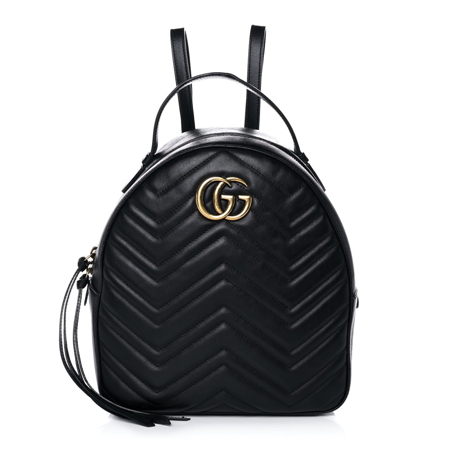 Gucci Calfskin Matelasse GG Marmont Backpack Black 1 of 19