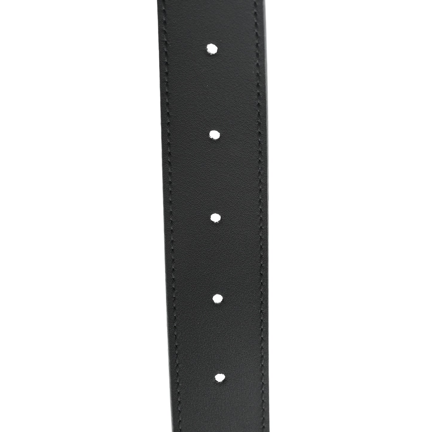 Plutone Calfskin Plaque GG 30mm Belt 100 40 Black