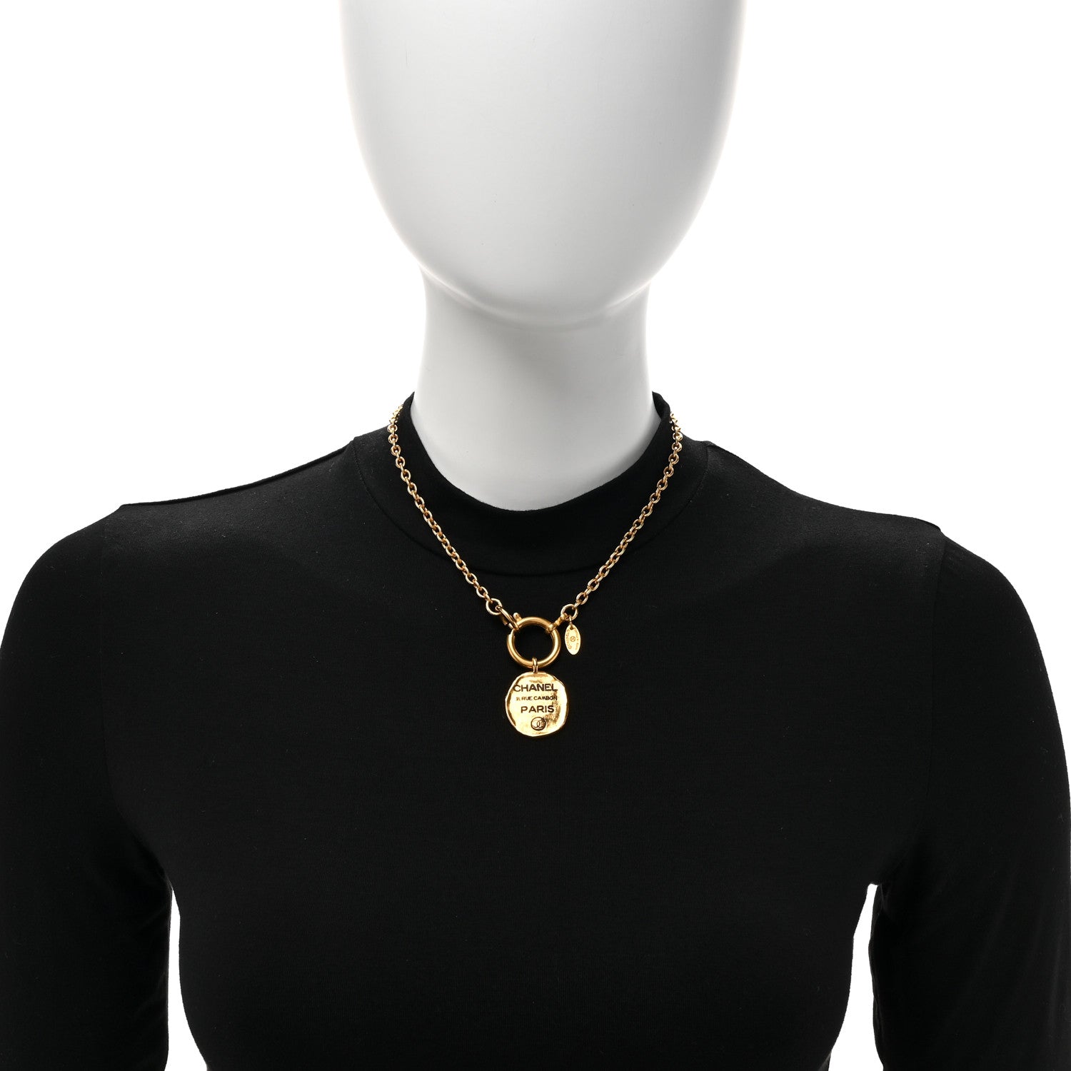 Chanel 31 Rue Cambon Paris CC Necklace Gold 2 of 6