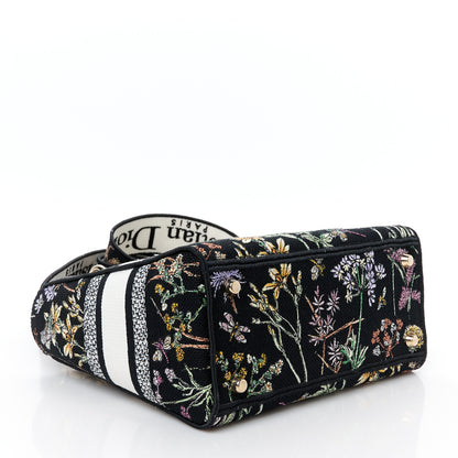 Christian Dior Canvas Embroidered Herbarium Medium Lady D-Lite Black Multicolor 4 of 10