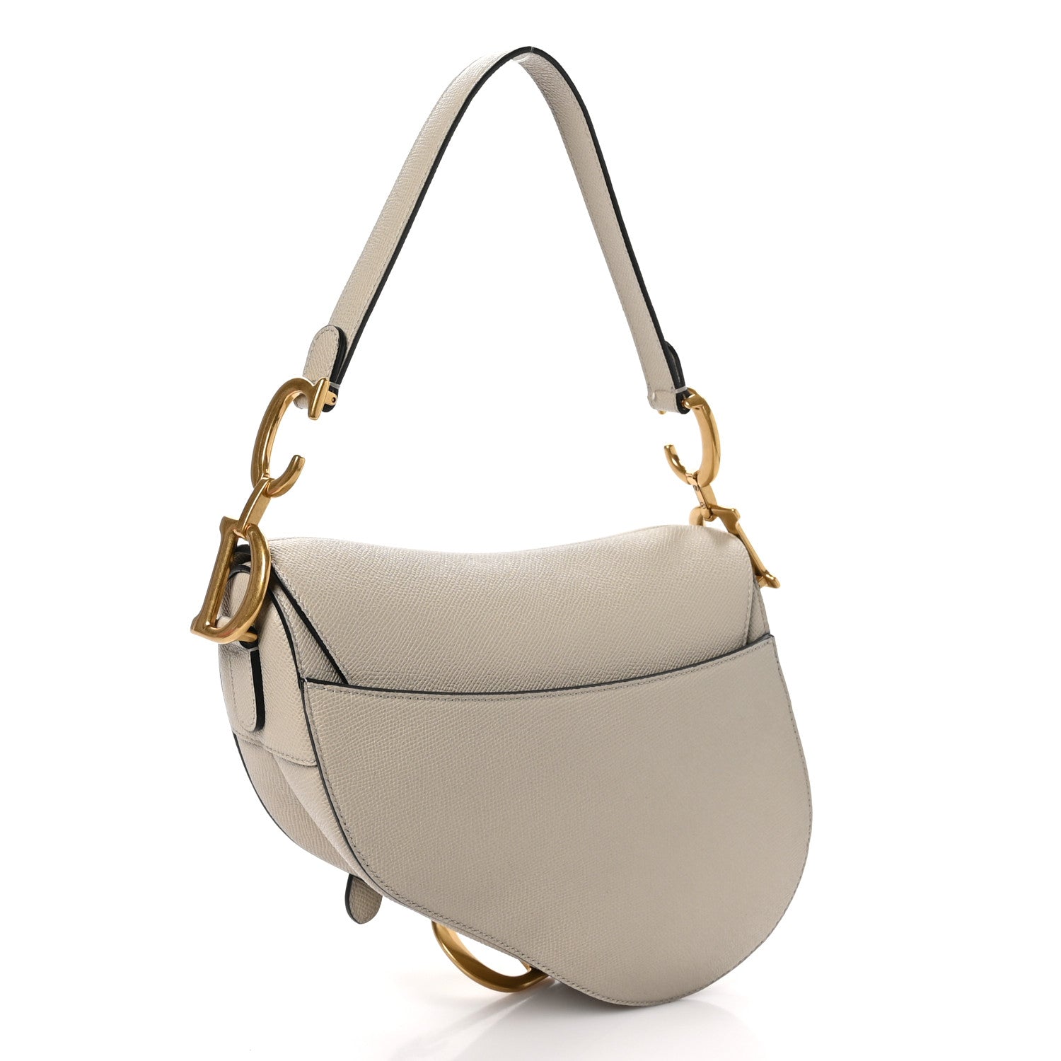 Christian Dior Grained Calfskin Saddle Bag Sand 3 of 10