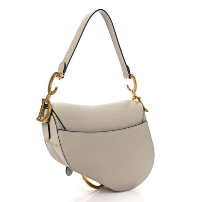 Christian Dior Grained Calfskin Saddle Bag Sand 3 of 10