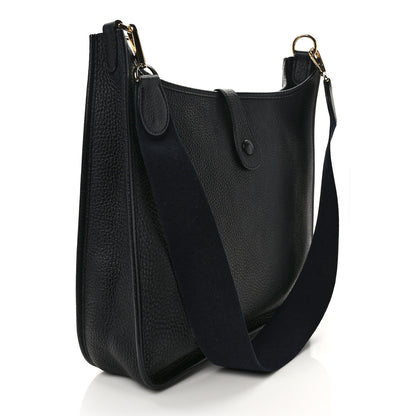 Hermes Taurillon Clemence Evelyne PM Black 3 of 9