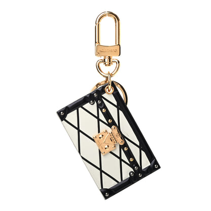 Louis Vuitton Petite Malle Malletage Bag Charm Key Holder White 1 of 3