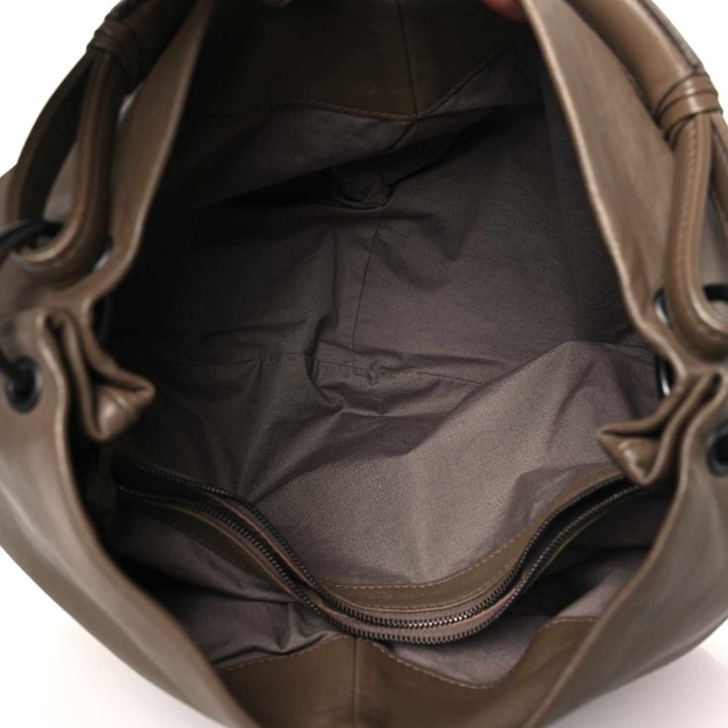Intrecciato Nappa Aquilone Fortune Cookie Hobo Taupe