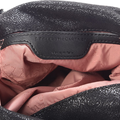 Stella McCartney Shaggy Deer Mini Falabella Fold Over Tote Black 7 of 9