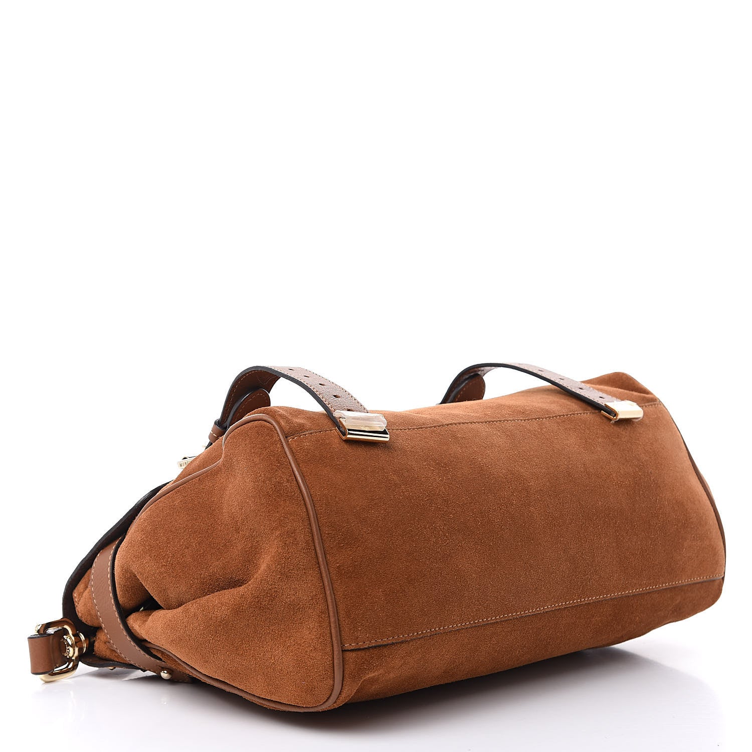 Mulberry Heavy Suede Alexa Tassel Satchel Oak 4 of 9