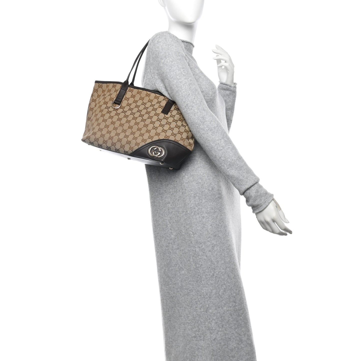 Monogram Medium New Britt Tote Brown