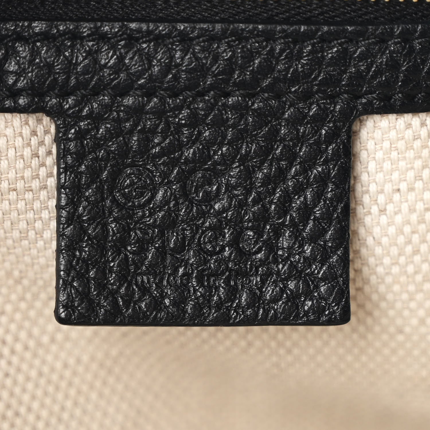 Gucci Pebbled Calfskin Large Soho Hobo Black 6 of 10