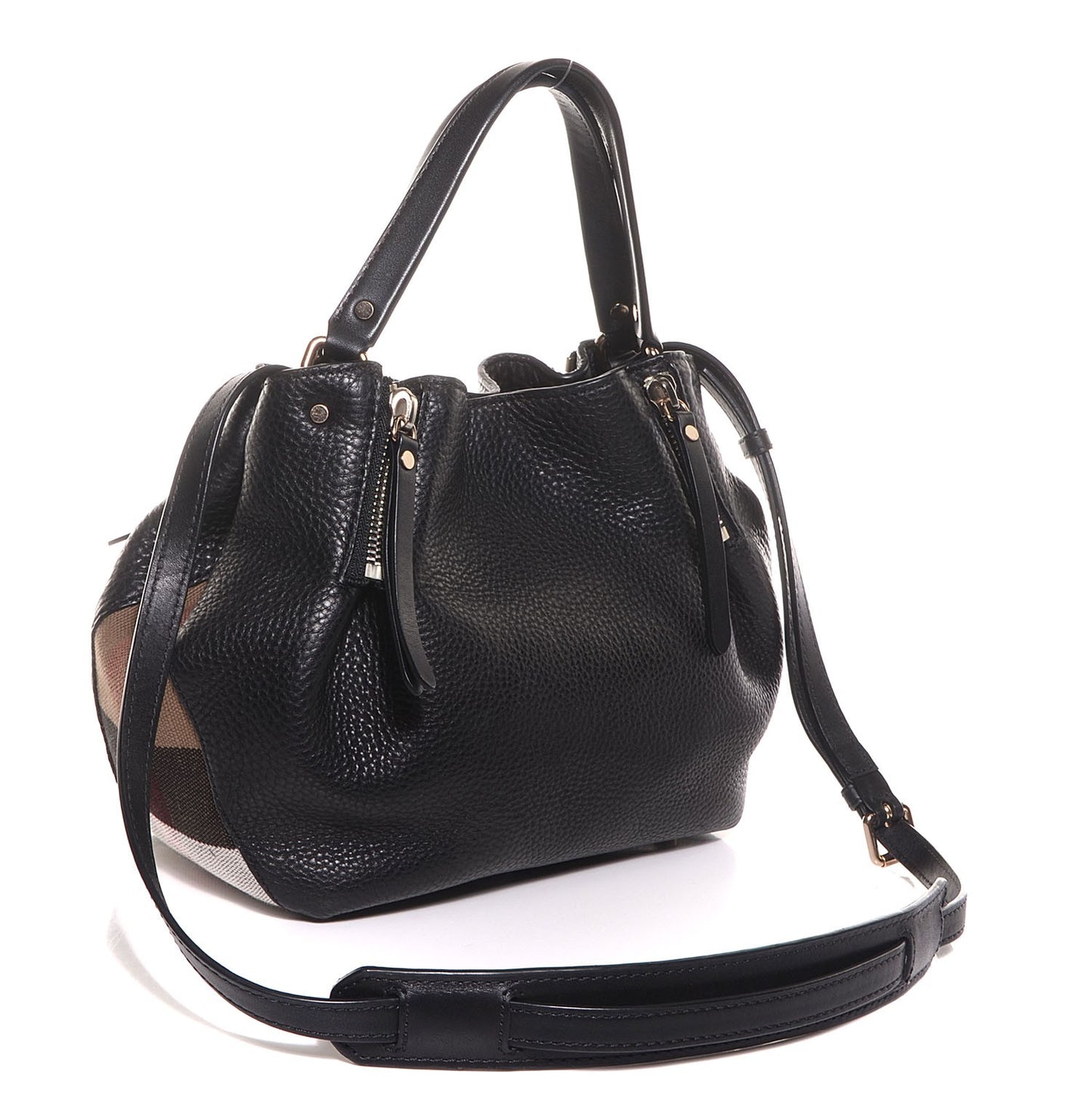 Leather Small Maidstone Satchel Black
