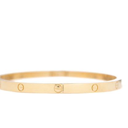 Cartier 18K Yellow Gold Small LOVE Bracelet 17 5 of 11