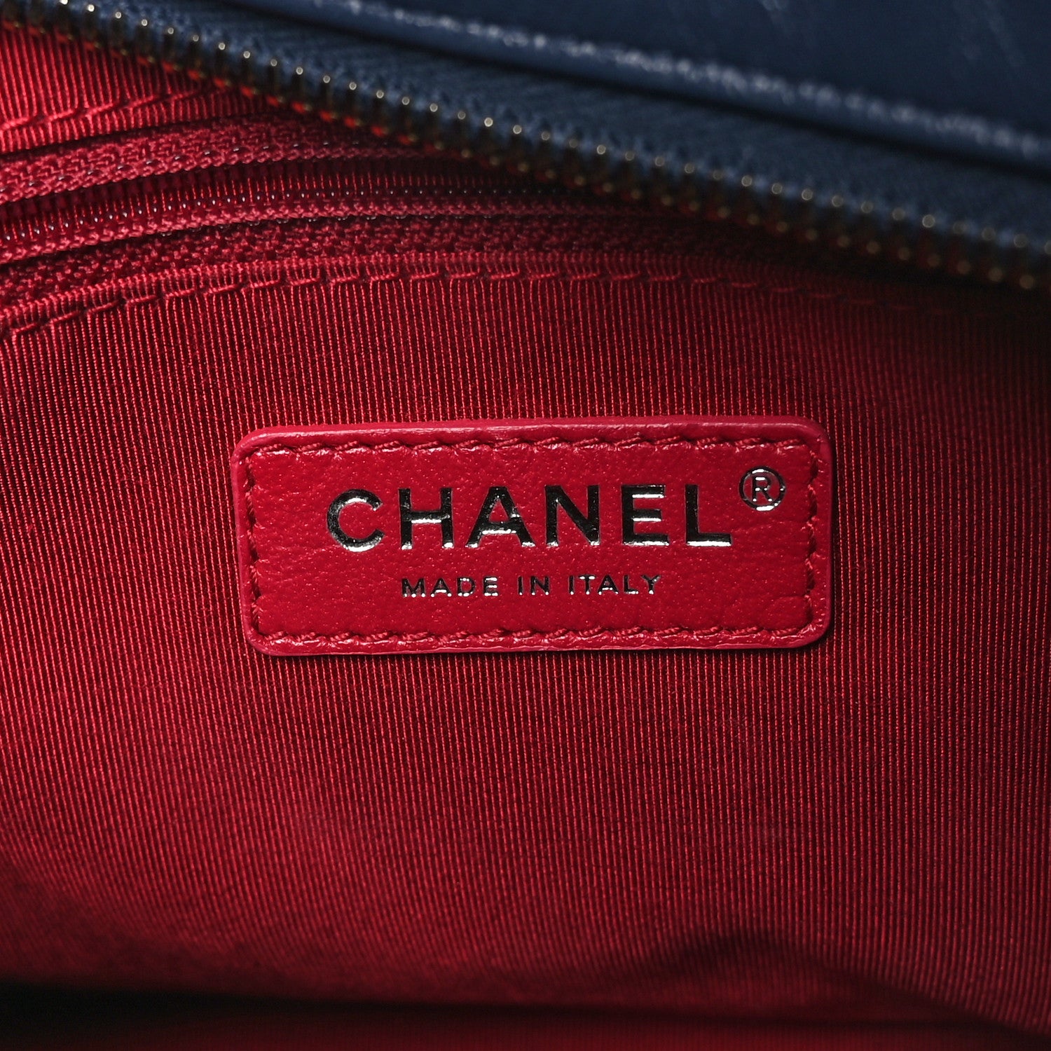 Chanel Aged Calfskin Quilted Small Gabrielle Hobo Navy Black 6 of 11