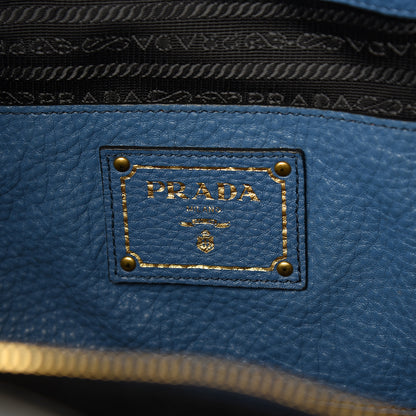 Prada Vitello Daino Tote Cobalto 5 of 10