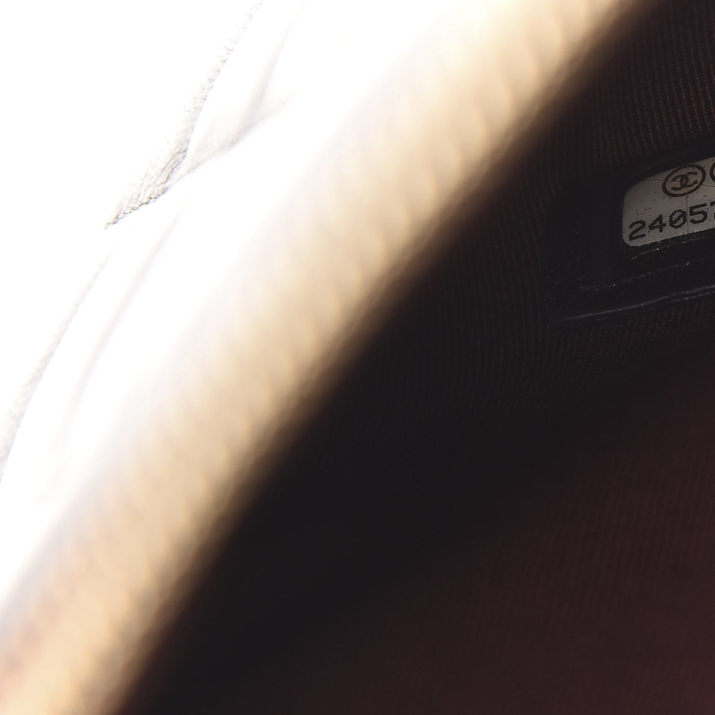 Lambskin Quilted Medium Flap Cosmetic Case Black