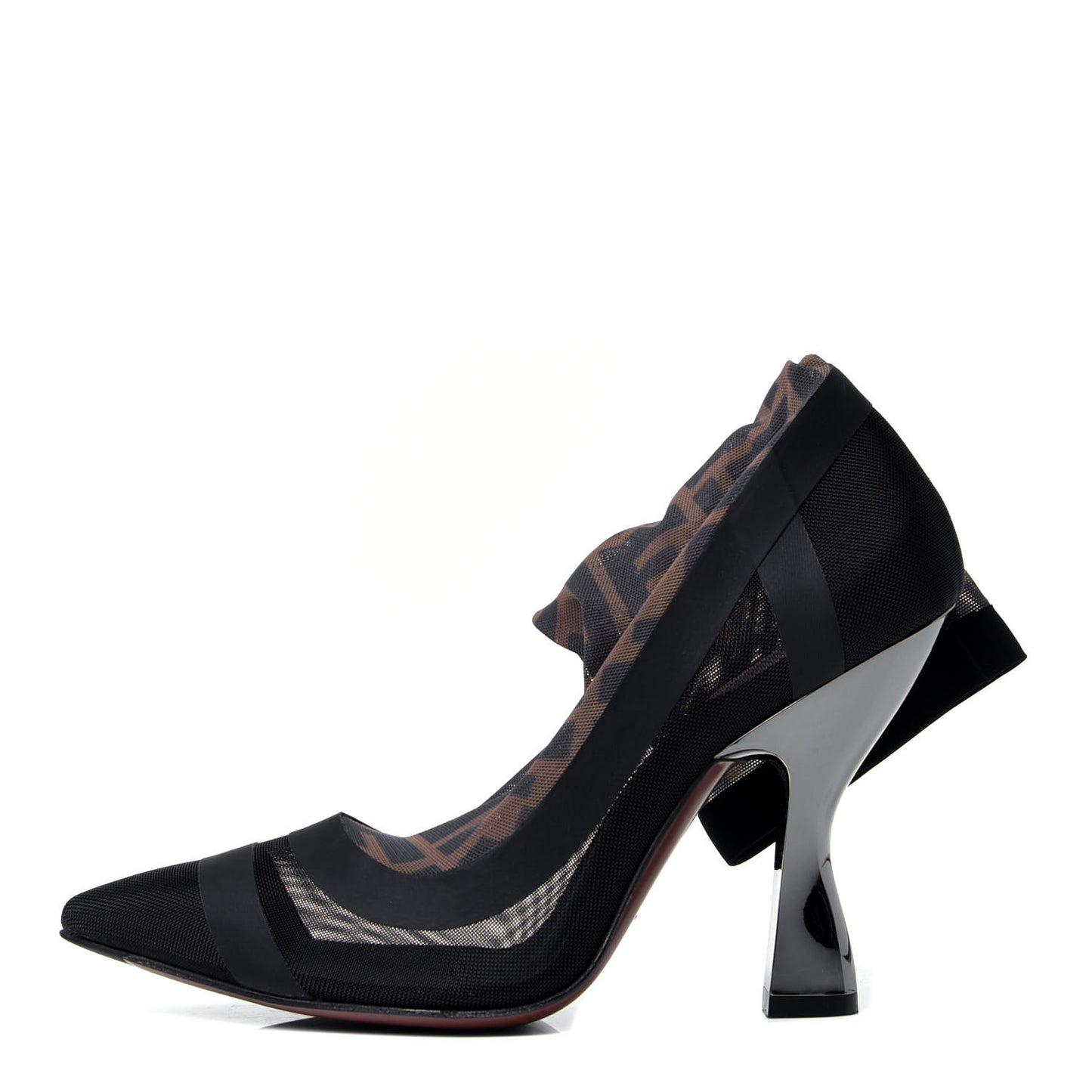 Technical Mesh FF Colibri High Heel Ankle Boots 35.5 Black Tobacco