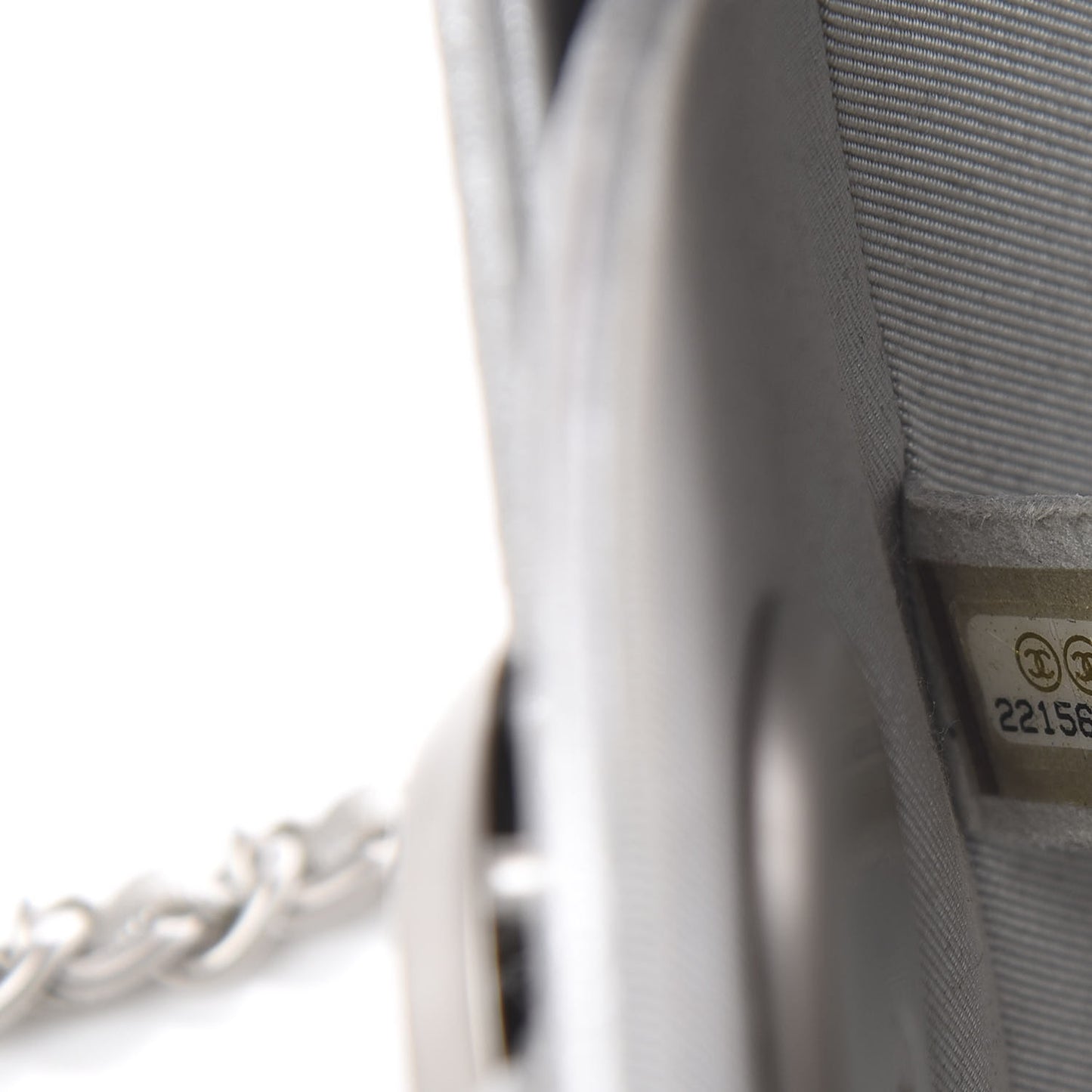 Metallic Lambskin Evening In the Air Bag Silver