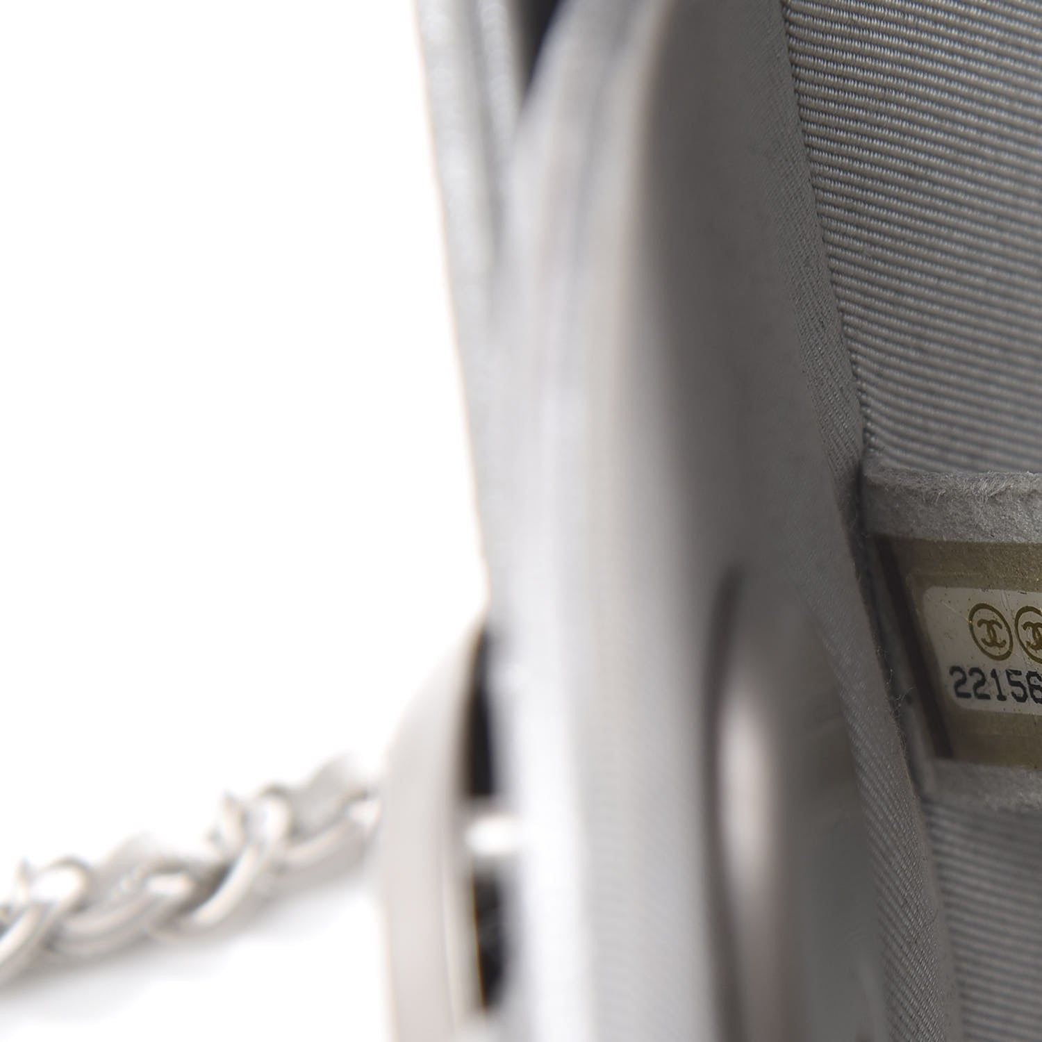 Chanel Metallic Lambskin Evening In the Air Bag Silver 8 of 9