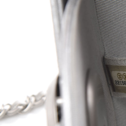 Chanel Metallic Lambskin Evening In the Air Bag Silver 8 of 9