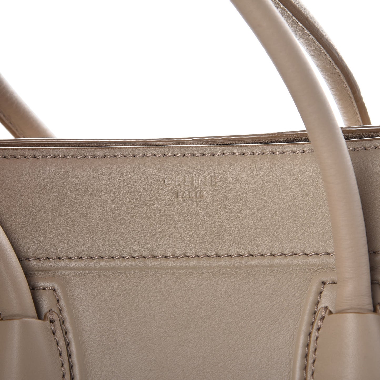 Supple Calfskin Medium Phantom Luggage Beige