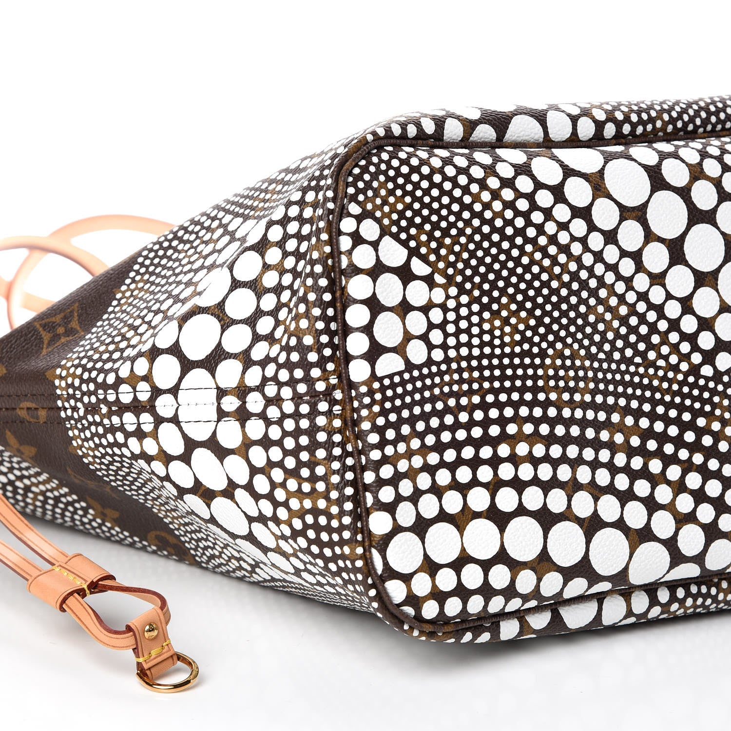 Louis Vuitton Monogram Kusama Waves Neverfull MM White 6 of 10
