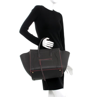 Celine Baby Grained Calfskin Medium Phantom Luggage Dark Taupe 2 of 8