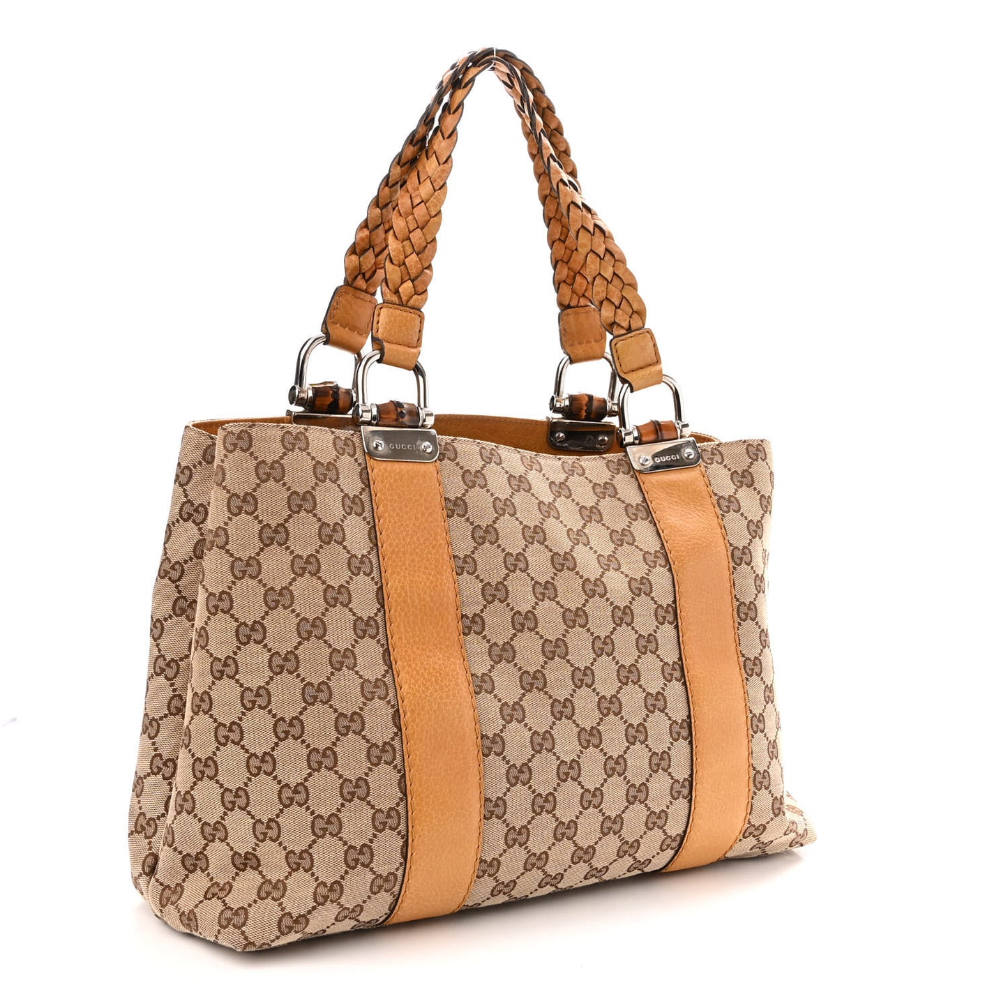 Monogram Medium Bamboo Bar Tote Yellow