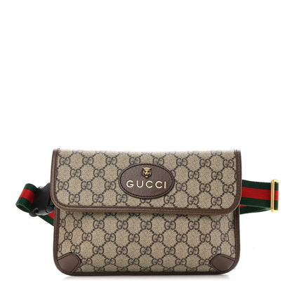 Gucci GG Supreme Monogram Neo Vintage Web Belt Bag Brown 1 of 12