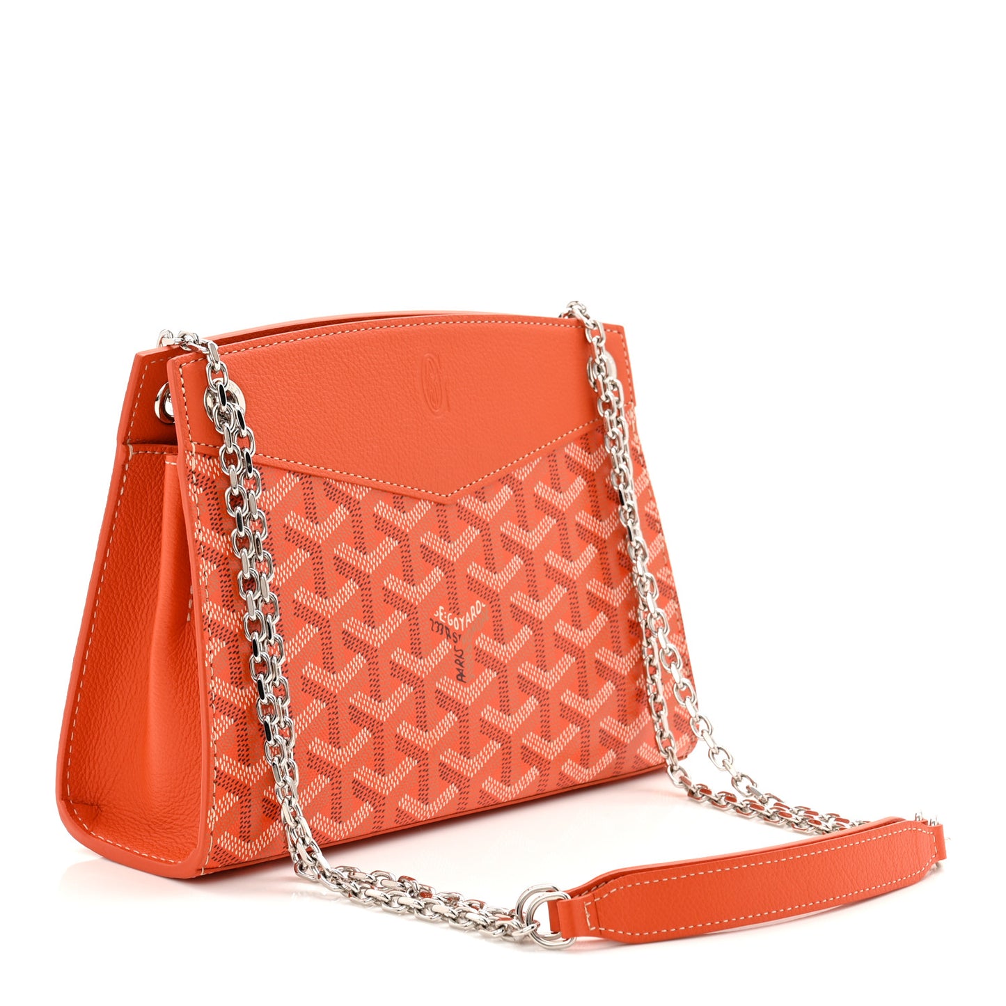 Goyardine Mini Rouette Structure Orange