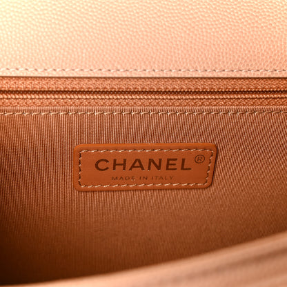 Chanel Caviar Quilted Medium Sunset On The Sea Flap Beige 6 of 11