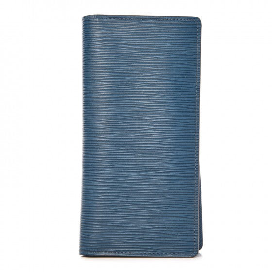 Louis Vuitton Epi Brazza Wallet Cyan 1 of 9