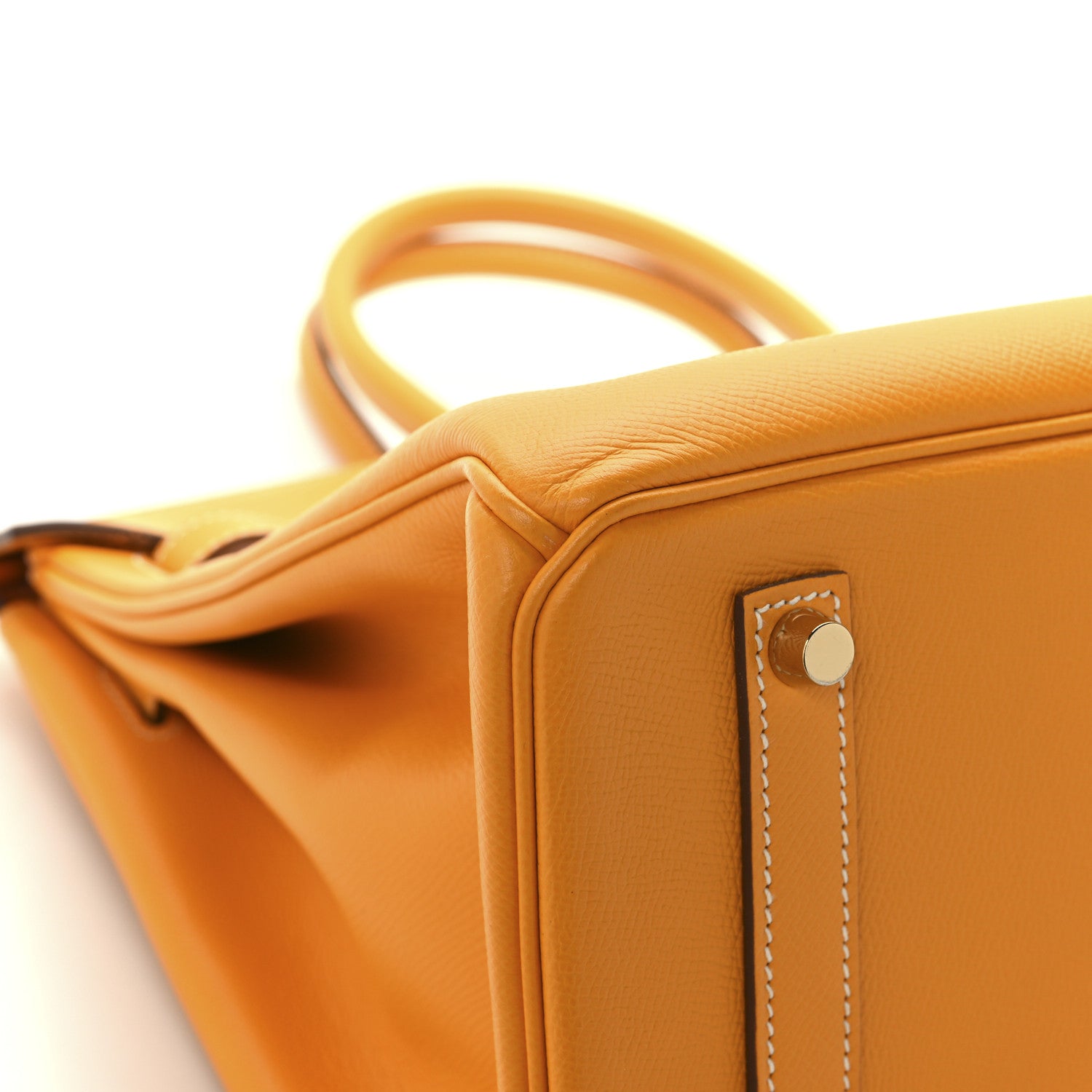 Hermes Epsom Candy Birkin 35 Jaune D'Or Feu 9 of 13